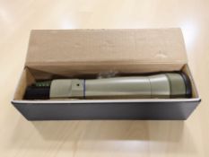 A Mirador spotting scope with D=75mm lens numbered 10372,
