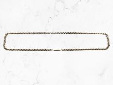 A 9ct yellow gold necklace, length 43.5 cm.