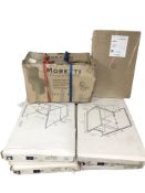 A pallet of boxed bathroom fixtures.