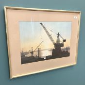 After Edward Dowden : South Shields, limited edition colour print, 55 cm x 39 cm.