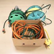A group of garden hoses