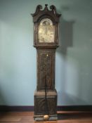 A George III oak eight day longcase clock,