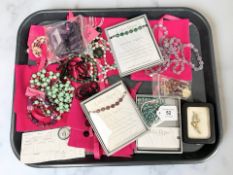 Assorted costume jewellery including several Lola Rose necklaces, bracelets,