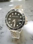 A gent's stainless steel 'Brave Soul' wristwatch, case 50 mm.