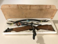 A Barnett Wildcat crossbow and a further Barnett pistol crossbow.