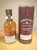 A bottle of Aberlour Speyside Single Malt Scotch Whisky, 12 Years Old, 40%, 70cl, in carton.