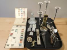 A Waltham USA gold plated half hunter pocket watch, together with several lighters including Ronson,