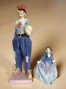 A Royal Doulton figure 'Derrick', HN1398, and a further figure 'Sweet Anne'.