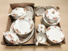 A large quantity of Leighton Pottery Derby dinner wares (2 boxes)
