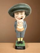 A painted metal figure of Penfold, height 45 cm.