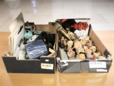 A group of contemporary teddy ornaments, other ceramics, vinyl records, Star Wars annual,