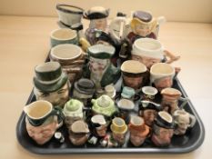 A collection of character jugs including Lancaster & Sandland, Artone, Kelsboro Ware, etc.