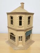 A plywood doll's house, height 71 cm.