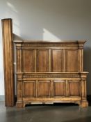 A Barker & Stonehouse stained pine 4 ft 6 bed frame.