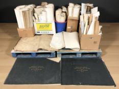 A very large quantity of rolled maps of Newcastle and North East interest including two large