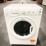 A Hotpoint 8 + 6 kg Aquarius washing machine.
