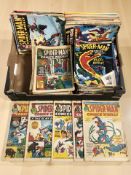 A collection of 1970's Marvel Spider Man comics complete run from number 19 - 157 beginning