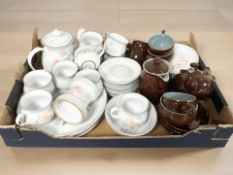 A quantity of Denby pottery table wares (one box)