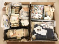 A large quantity of 20th century loose stamps and philatelic materials.