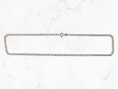 A 9ct yellow gold necklace, length 41.5 cm CONDITION REPORT: 7.