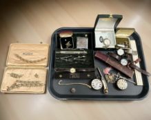 A silver open face key wound pocket watch signed Improved Patent,