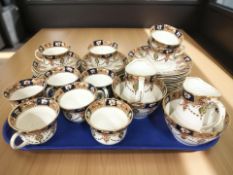 Approximately thirty-eight pieces of Burgess Bros Carlisle tea china