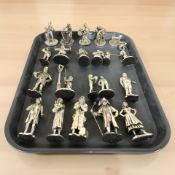 A collection of Royal Hampshire cast metal figures.