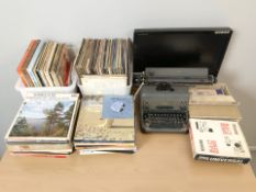 A Remington typewriter,