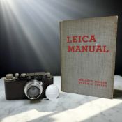 A Leica II 35mm rangefinder film camera, serial No.
