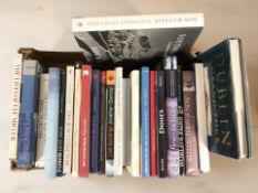 Modern volumes relating to architecture and landscaping.