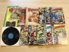 Rampage Comics issues 1 - 11 October to December 1977, together with a group of War Lord comics,