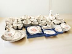 Approximately one hundred and sixty four pieces of Royal Doulton Canton porcelain tea,