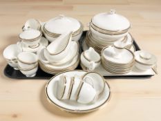 Approximately sixty five pieces of Wedgwood Clio porcelain tea and dinner wares.