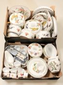 A collection of Royal Worcester Evesham and Portmeirion dinner wares.