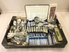 A quantity of boxed and loose EPNS and stainless steel cutlery.