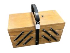 A concertina sewing box.