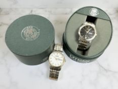 Two Gent's stainless steel Citizen Eco-drive wristwatches