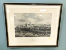 After John Wilson Carmichael : The City of Durham from the observatory fields,