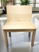 An oak turnover top table, 98 cm wide.