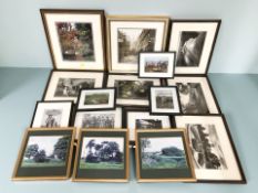 Assorted pictures and prints, photographic prints.