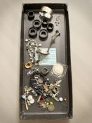 A group of miscellaneous finds including a silver napkin ring,