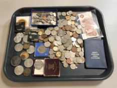 A collection of Victorian and later coins, crowns including Festival of Britain 1951 crown,