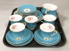 Twenty pieces of Royal Windsor bone tea china