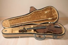 A Maidstone violin with two piece 13