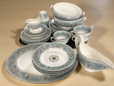 Thirty-two pieces of Wedgwood Turquoise Florentine porcelain table wares.