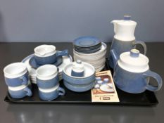 Thirty one pieces of Denby pottery table wares.