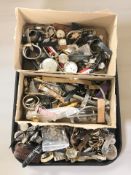 A large quantity of lady's and gent's wristwatches including Delma, Aviation,