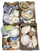 A large quantity of tea china and dinner wares, various other ceramics, glass wares.