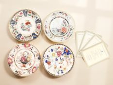 Four Mason's Ironstone Historic Plate Collection limited edition plates,