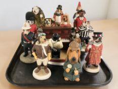 A group of Robert Harrop Country Companions dog figures.